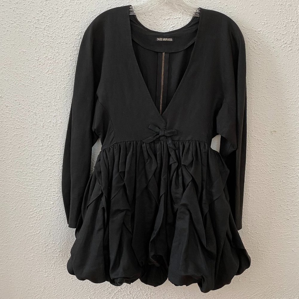 ZAIKO MURAOKA Vintage Bubble Skirt Dress MED Aughts Retro Y2K Balloon 80’s 90’s - Picture 4 of 16